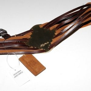 David Bitton Buffalo Leather Suede Ladies Belt Sm.